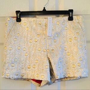 Trina Turk Metallic NWT Link Shorts in Gld/Silv 8.